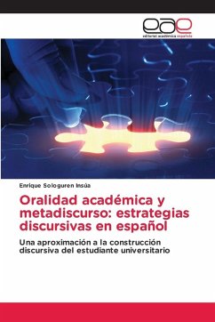 Cover Oralidad académica y metadiscurso: estrategias discursivas en español