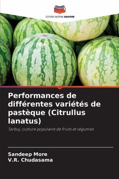 Performances de différentes variétés de pastèque (Citrullus lanatus) - More, Sandeep;Chudasama, V.R.