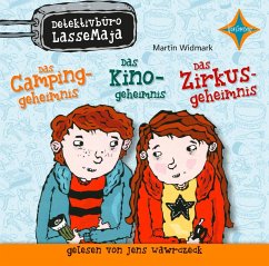 Cover Sammelbox: Das Zirkusgeheimnis, Das Campinggeheimnis & Das Kinogeheimnis / Detektivbüro LasseMaja Bd.6,8,9 (3 Audio-CDs)   (Restauflage)