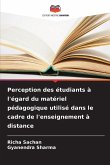 Perception des étudiants à l'égard du matériel pédagogique utilisé dans le cadre de l'enseignement à distance