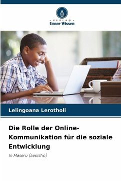 Cover Die Rolle der Online-Kommunikation für die soziale Entwicklung