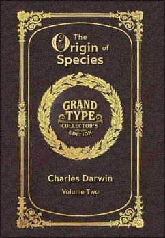 Cover Large Print - The Origin of Species, Volume 2 of 2 - with Index - Grand Type Collector's Edition - Matte Hardcover with Dust Jacket
