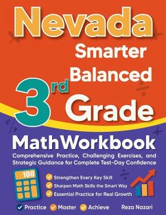 Cover Nevada Smarter Balanced 3rd Grade Math Workbook