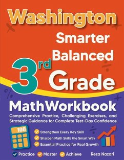 Cover Washington Smarter Balanced 3rd Grade Math Workbook