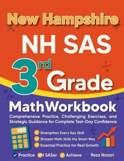 Cover New Hampshire NH SAS 3rd Grade Math Workbook