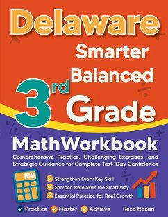 Cover Delaware Smarter Balanced 3rd Grade Math Workbook