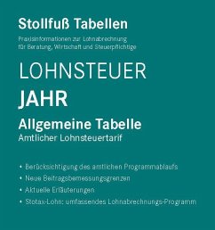Cover Tabelle, Lohnsteuer 2026 Jahr