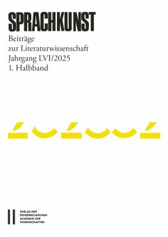 Cover Sprachkunst - Beiträge zur Literaturwissenschaft, Jahrgang LVI/2025, 1. Halbband