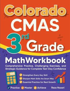 Cover Colorado CMAS 3rd Grade Math Workbook