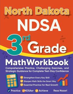 Cover North Dakota NDSA 3rd Grade Math Workbook