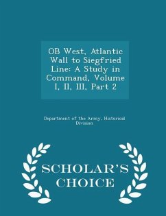 Cover OB West, Atlantic Wall to Siegfried Line