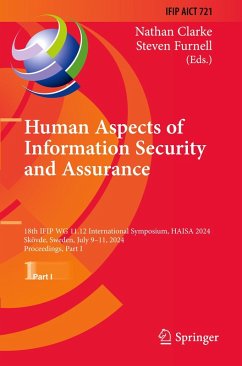 Cover Human Aspects of Information Security and Assurance