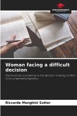 Woman facing a difficult decision