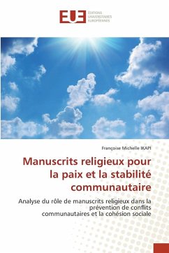 Cover Manuscrits religieux pour la paix et la stabilité communautaire