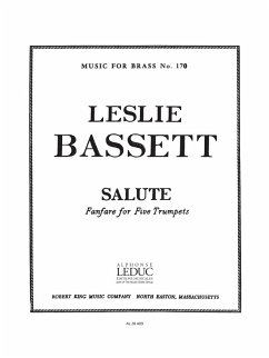 Cover BASSET SALUTE 5 TROMPETTES/SCORE AND PARTS(PTION/PTIES)MFB170