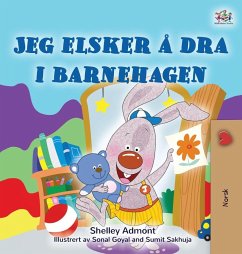 Cover I Love to Go to Daycare (Norwegian Children's Book)