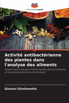 Cover Activité antibactérienne des plantes dans l'analyse des aliments