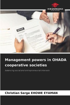 Management powers in OHADA cooperative societies - EHOWE EYAMAN, Christian Serge
