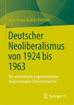Cover Deutscher Neoliberalismus von 1924 bis 1963
