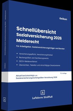 Cover Schnellübersicht Sozialversicherung 2026 Melderecht
