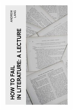 Cover How to Fail in Literature: A Lecture