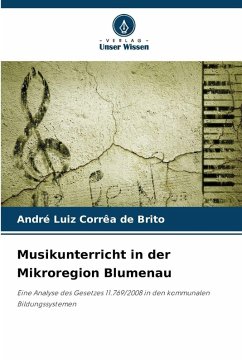 Cover Musikunterricht in der Mikroregion Blumenau