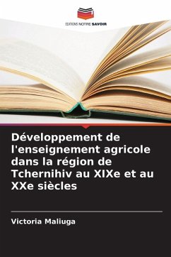 Cover Développement de l'enseignement agricole dans la région de Tchernihiv au XIXe et au XXe siècles