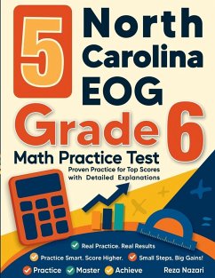 Cover 5 North Carolina EOG Grade 6 Math Practice Tests