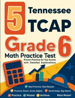 Cover 5 Tennessee TCAP Grade 6 Math Practice Tests
