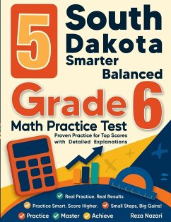 Cover 5 South Dakota Smarter Balanced Grade 6 Math Practice Tests