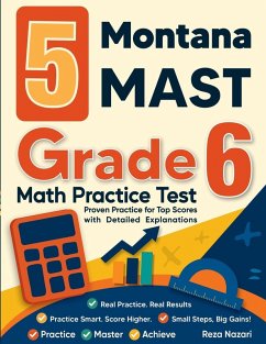 Cover 5 Montana MAST Grade 6 Math Practice Tests
