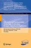 Information and Communication Technologies in Education, Research, and Industrial Applications (eBook, PDF)