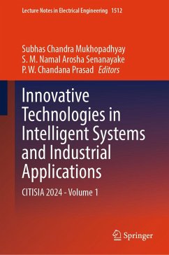 Cover Innovative Technologies in Intelligent Systems and Industrial Applications (eBook, PDF)