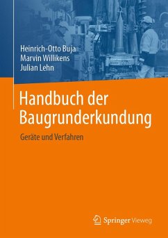 Handbuch der Baugrunderkundung (eBook, PDF) - Lehn, M. Sc.; Willikens, Marvin