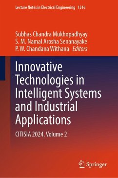 Innovative Technologies in Intelligent Systems and Industrial Applications (eBook, PDF)