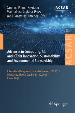 Cover Advances in Computing, AI, and ICT for Innovation, Sustainability, and Environmental Stewardship (eBook, PDF)
