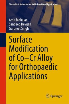 Cover Surface Modification of Co-Cr Alloy for Orthopaedic Applications (eBook, PDF)