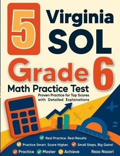 Cover 5 Virginia SOL Grade 6 Math Practice Tests