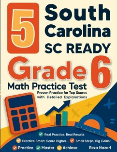 Cover 5 South Carolina SC READY Grade 6 Math Practice Tests