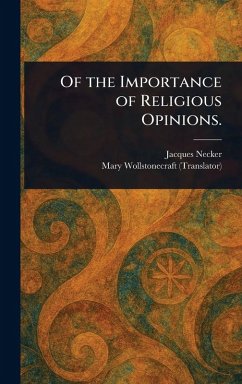 Cover Of the Importance of Religious Opinions.