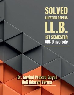 Solved Question Papers - LL.B. 1st Semester CCS University - Govind Prasad Goyal