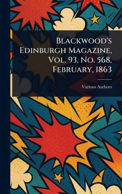 Cover Blackwood's Edinburgh Magazine, Vol. 93, No. 568, February, 1863