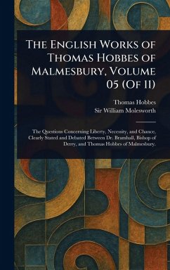 Cover The English Works of Thomas Hobbes of Malmesbury, Volume 05 (Of 11)