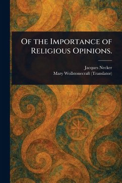 Cover Of the Importance of Religious Opinions.