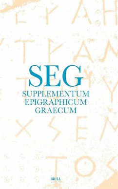 Supplementum Epigraphicum Graecum, Volume LXX (2020)