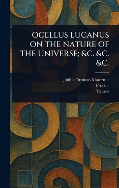 Cover Ocellus Lucanus on the Nature of the Universe; &C. &C. &C.