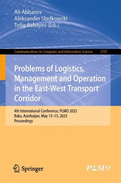 Cover Problems of Logistics, Management and Operation in the East-West Transport Corridor (eBook, PDF)