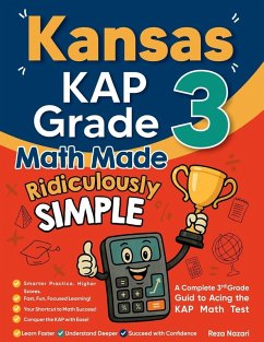 Cover Kansas KAP Grade 3 Math Made Ridiculously Simple