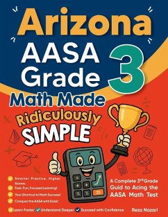 Cover Arizona AASA Grade 3 Math Made Ridiculously Simple