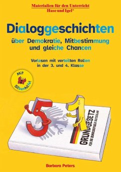 Cover Dialoggeschichten über Demokratie, Mitbestimmung und gleiche Chancen / Silbenhilfe